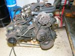 The old engine is removed