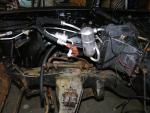 Engine compartment power washed